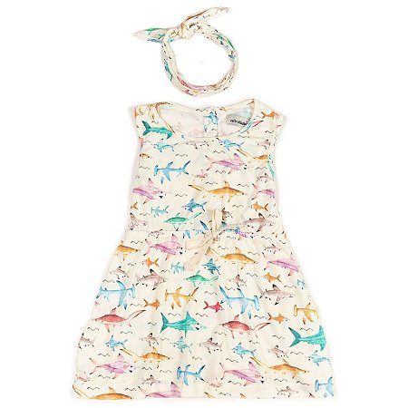 Vestido Fresh Tubarão + Faixa