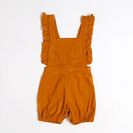 Jardineira Curta Damasco