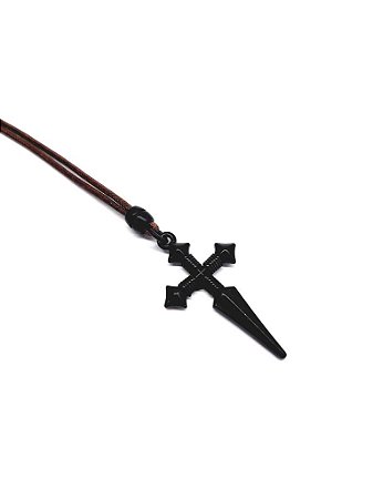 Colar Espada Black | Cordão sintético encerado