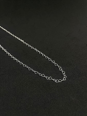 Colar Elos Coração | Prata 925