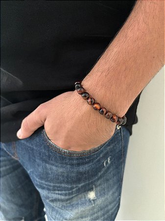 Pulseira Olho de Boi | Pedra natural