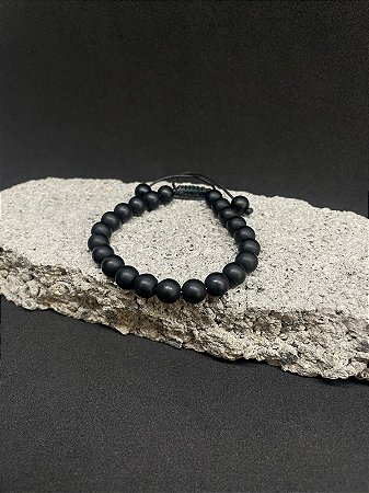 Pulseira Onix Fosca | Pedra natural