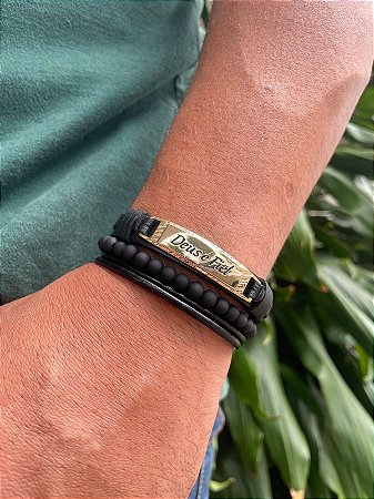 Mix de Pulseiras Deus é fiel