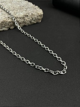 Colar Em Elos Maiores/ Aço Inoxidavél