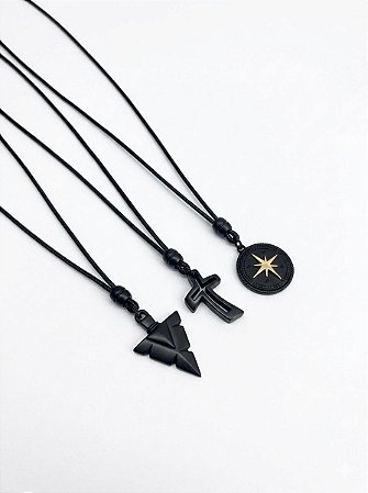 Colar de Cordão Masculino Regulável