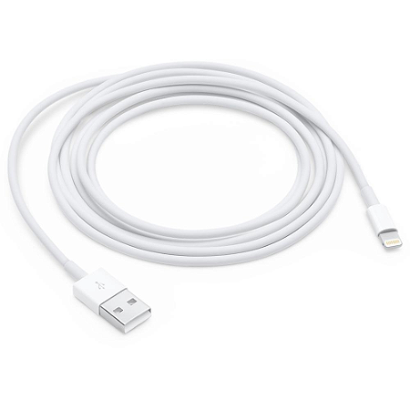 Cabo USB para Lightning 1m Apple Branco Original MD818ZM/A