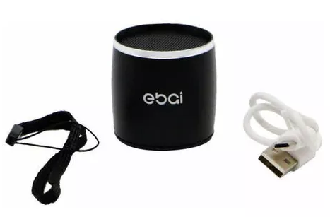 Mini Caixa de Som Speaker Bluetooth 1W Ebai FZF-19YX3 Preta