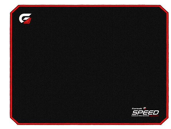 Mousepad Gamer 32x24cm Speed Fortrek Preto/ Vermelho