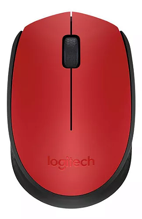 Mouse Wireless Logitech M170 Vermelho Original 51062