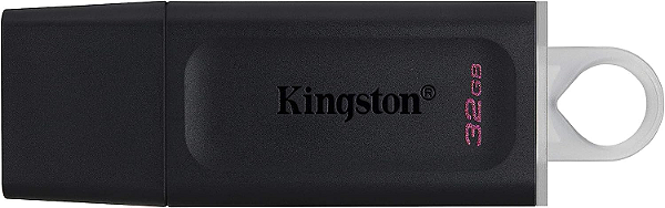 Pen Drive 32GB USB 3.2 Exodia Kingston Preto Original