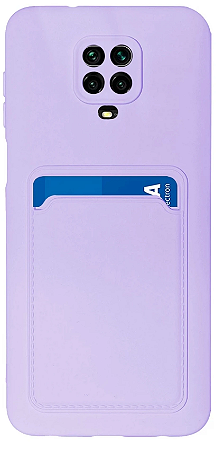 Capa Para Xiaomi Redmi Note 9 Pro/ Note 9S Com Porta Cartão Lilás