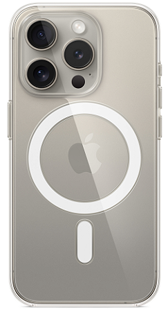 Capa Para Iphone 15 Pro Max Tpu Com Magsafe Transparente