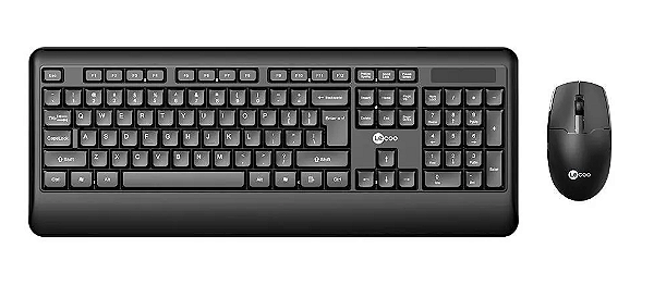 Kit Wireless Teclado E Mouse KW202 Lecoo Preto