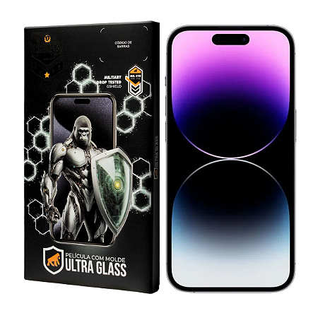 Película Ultra Glass Para Iphone 13/13 Pro/ 14 Preta Gshield