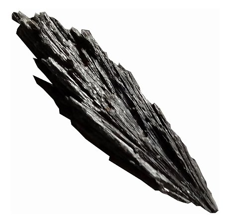 Pedra Cianita Negra Vassoura Bruxa Cristal Natural Bruta 5cm