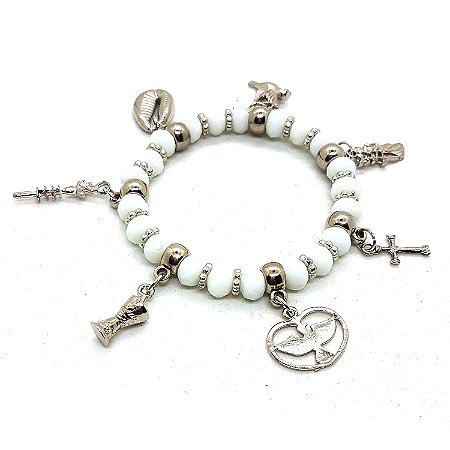 Pulseira Oxala Orixás Umbanda Candomblé Ajustável