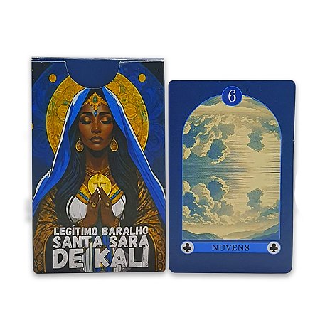 Baralho Tarô Legítimo Santa Sara Kali com 36 Cartas e Manual
