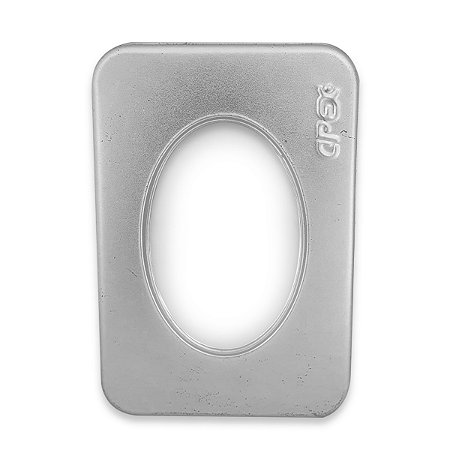 Porta Tarô Estojo Metal Baralho Transparente12x8 cm