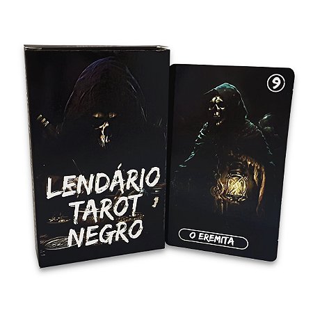 O Grande Baralho Lendário Taro Negro 22 cartas c/ Manual