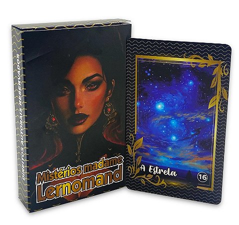 Baralho Tarô os Mistérios Madame Lenormand 36 Cartas