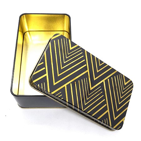 Porta Tarô Estojo Baralho Tarô Em Metal 12x7