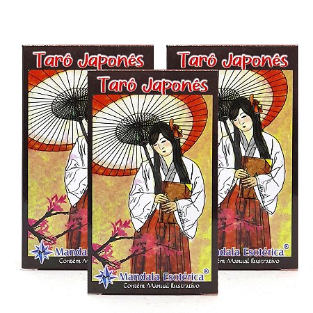 Kit Revenda 6 Baralhos Tarô Japonês Budista Ukiyo 78 Cartas