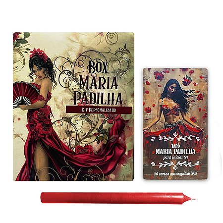 Box Maria Padilha Leitura Tarô Iniciantes Avançados 2 itens
