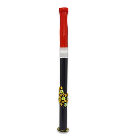 Piteira Preta Pedra Ouro Gold Cintilantes Pomba Gira Umbanda