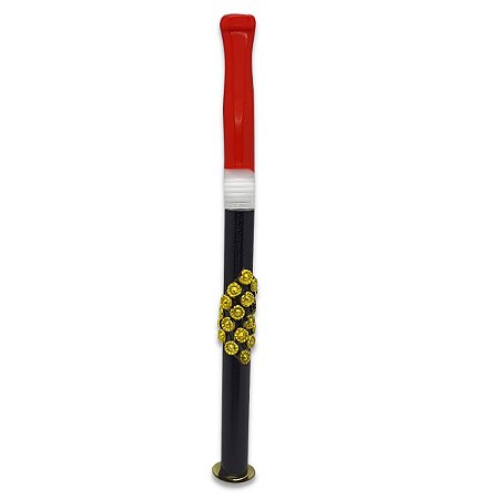 Piteira Preta Pedras Golds Cintilantes Pomba Gira Umbanda