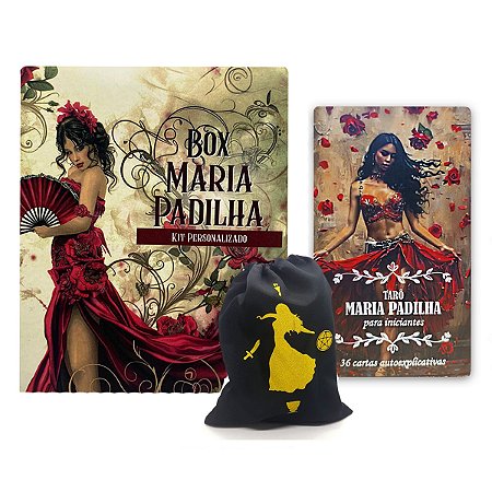 Box Maria Padilha Leitura Tarô Iniciante Com Bolsa Sortida