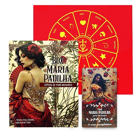 Box da Maria Padilha Leitura de Tarô Iniciantes e Avançados