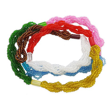 Guia Brajá Colorida 7 fios Firma Erê 70 cm