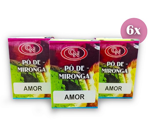 Kit Revenda Pó de Mironga Amor Completo 6 Unidades