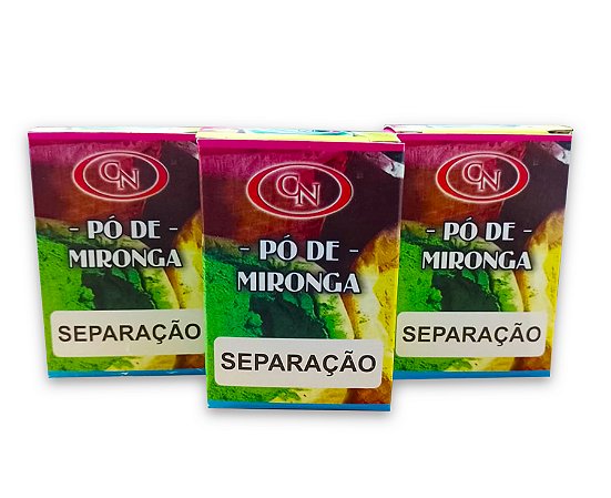 Kit Revenda Pó de Mironga Separação Completo 3 Unidades