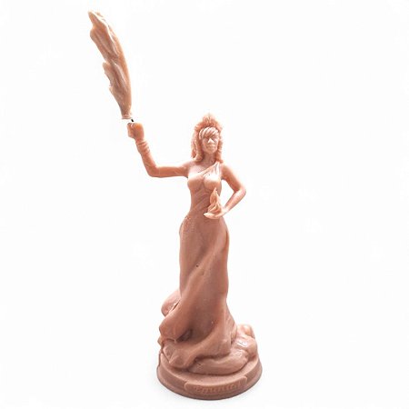 Imagem Egunitá Fogo Espiritual Resina Rosa para Pintura 15cm