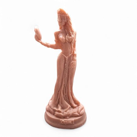 Estátua Orixá Oxum Prosperidade Amor Resina para pintar 15cm