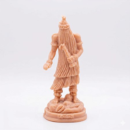 Estátua Orixá Obaluaiê Saúde e Cura 15 Cm Resina para pintar