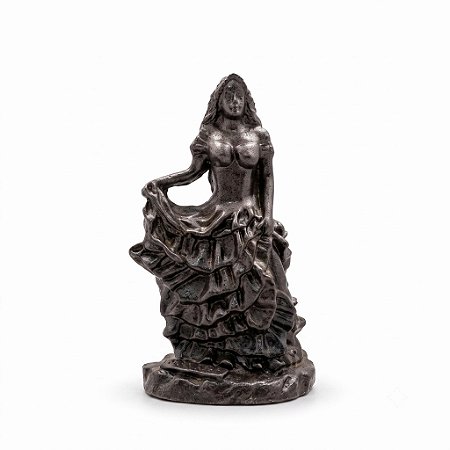 Imagem Pomba Gira Cor Cobre Resina Proteção Espiritual 10 cm
