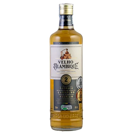 Cachaça Velho Alambique Premium Carvalho Frances e Americano 700ml