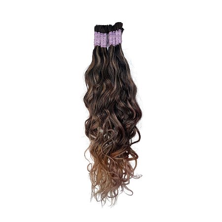 Ondulado Mechado Ombre Hair Indiano