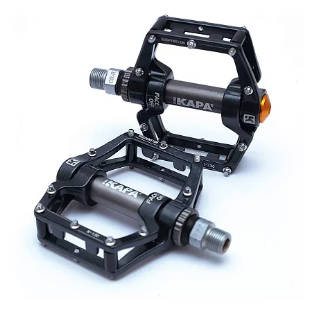 Pedal Kapa Bike Bicicleta Mtb K-130 Com Travas E Rol.  Preto