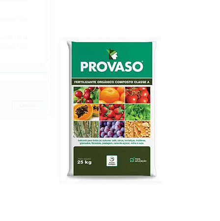 Provaso - Fertilizante Orgânico Classe A - 25kg