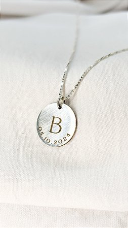 Colar Personalizado medalha Prata 925