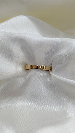 Par Aliança Ouro 18k Reta