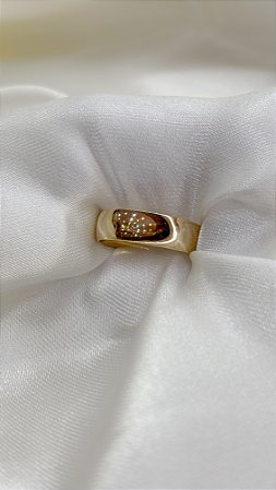 Par Aliança de Ouro 18k, Abaulada