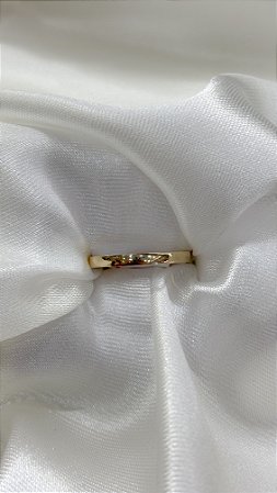 Par Aliança Ouro 18k Abaulada