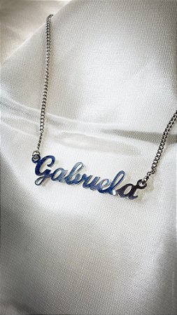 Colar Nome Personalizado Aço