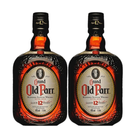 Kit 02 Grand Old Parr Blended Scotch Whisky Escocês 12 anos 1000ml