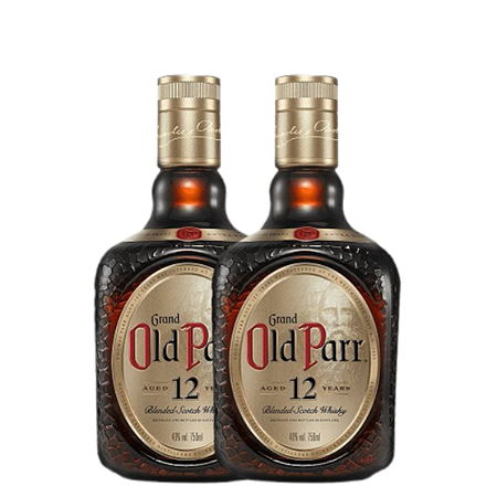 Kit 2 Whisky Grand Old Parr 750ml