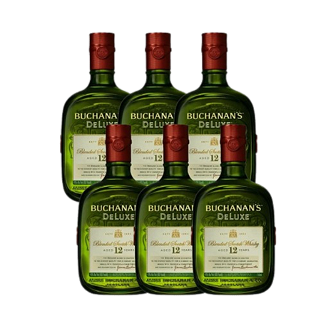 Kit 06 Buchanan'S Deluxe Blended Scotch Whisky EscocÊS 12 Anos 750ml
